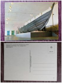 外国明信片，德国原版，古代木船，品如图