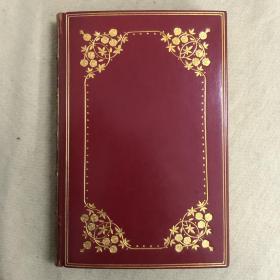 1933年私人定制豪华真皮精装本，压金线，水纹纸印刷，Gilbert James詹姆斯8幅彩图   《鲁拜集》  Rubaiyat of Omar Khayyam