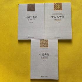 “中国五大宗教基础知识”系列丛书：中国天主教基础知识，中国基督教基础知识， 中国佛教基础知识（3本合售）全新塑封
