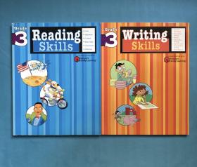 英文原版 Flash Kids  Writing Skills Grade 3 Reading skills Grade 3    3年级写作技能 、3年级阅读技能 2册合售