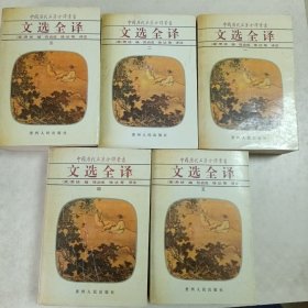 文选全译（全五册，1994年一版一印）中国历代名著全译丛书