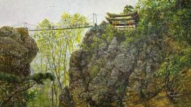 精品朝鲜油画 功勋画家郭英民 长165宽94