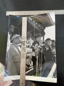 文革时期毛主席和林彪在天安门城楼上老照片 大尺寸