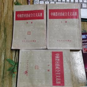 中国农村的社会主义高潮（上中下）（大32开竖排繁体 人民出版社 1956年1月1版1印）