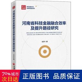 河南省科技金融融合效率及提升路径研究 财政金融 肖萍