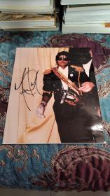 【签名照】迈克尔杰克逊 签名照