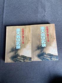中国共产党八十年重大会议实录（上下）