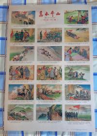 1963年《万水千山》连环画电影故事海报宣传画，汪观清绘，上海人民美术出版社