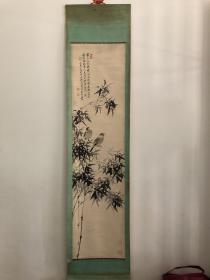 颜伯龙（款）原装旧裱立轴