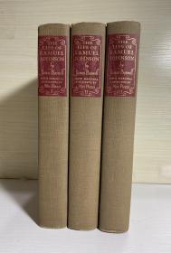 The Life of Samuel Johnson L L.D. by James Boswell , 三卷全  ， heritage press出版