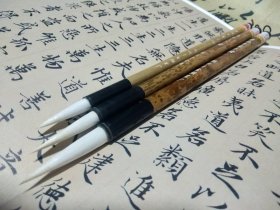 名牌 千金湖笔 健纯羊毫大楷 3.6*0.8厘米 中楷 小楷 2005年制笔 合售