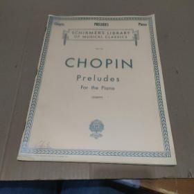 Chopin Preludes for the piano（英文原版）【品如图】
