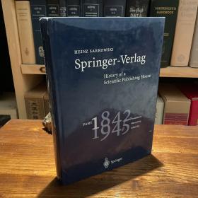 1996 英文原版 8开铜版纸印刷 Springer Verlag 斯普林格出版社科学出版史 1842-1945