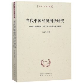 当代中国经济刑法研究--以改革开放现代化与强国富民为视野/社科学术智库