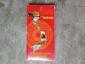 旧地图-越南旅游地图外文版(2010年2月)2开75品