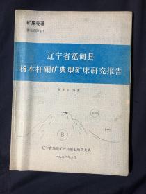 矿床专著 非金属
辽宁省宽甸县杨木杆棚矿典型矿床研究报告