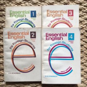 【4册合售】ECKERSLEY ESSENTIAL ENGLISH STUDENTS` BOOK 1-4（for foreign students）