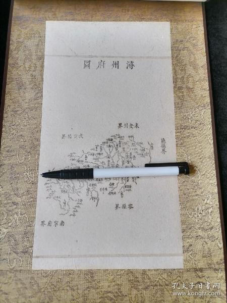 浔州府图，清刻   挂轴，浔州是公元633年至1944在今桂平境内存在的一个州（道、府、区），存在时间长达1311年。