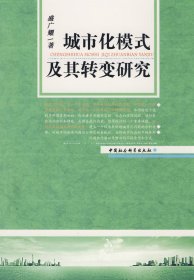 正版包邮 城市化模式及其转变研究 盛广耀 中国社会科学出版社