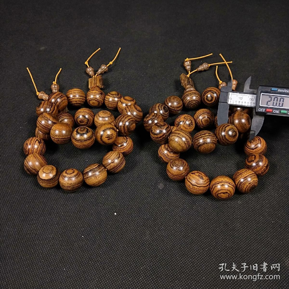 越南虎皮檀手串,高密度,油性好,花纹色泽