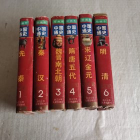 绘画本【中国通史.全6册.精装】（其中一本有裂胶缝）