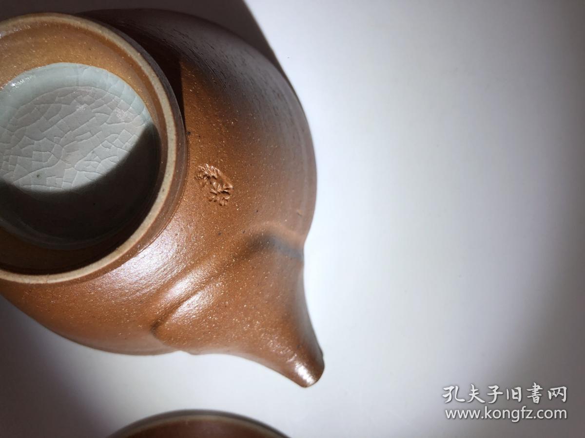 日本信乐烧名家小西重藏茶具一套