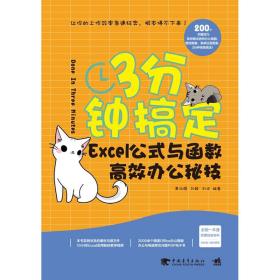3分钟搞定(Excel公式与函数高效办公秘技) 黄治国 9787515352138 中国青年出版社