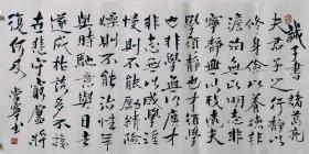 三尺整张行草作品50厘米X100厘米横幅毛笔手写 标价即为实价 诸葛亮诫子书