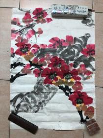 七八十年代木棉花画