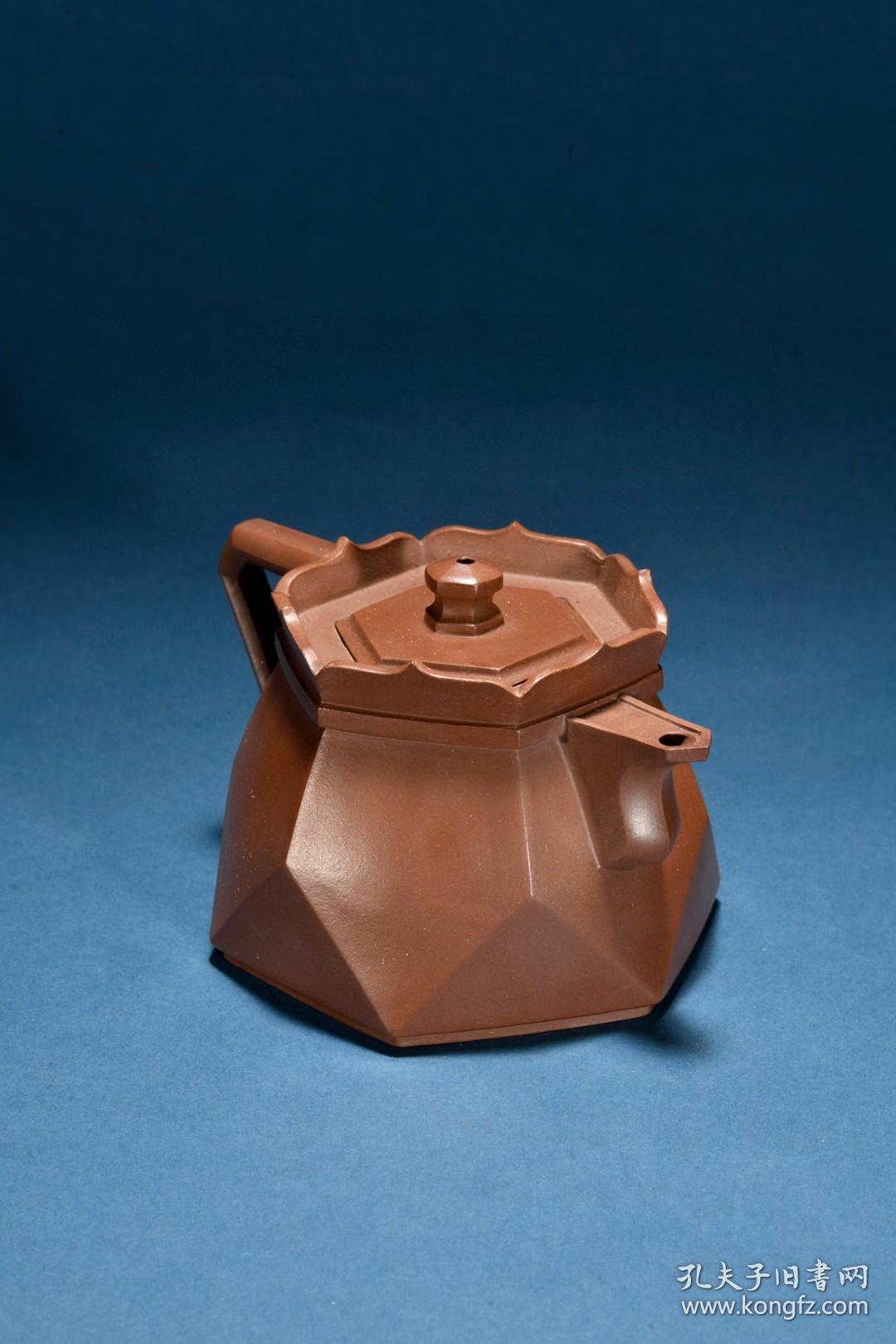 回流紫砂壶旧藏俞国良款紫砂僧帽壶