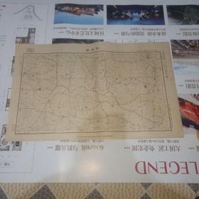 民国地图   贵州省黔西县  尺寸58x36   民国二十四年制  实物图 品如图