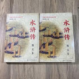 中國古典小說名著書記 水滸傳圖文本上下冊