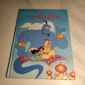 a Big Golden Book Disney's Aladdin Large Vintage 1992 Hardcover Childrens 一本大金书迪士尼的《阿拉丁》1992年大型复古精装儿童