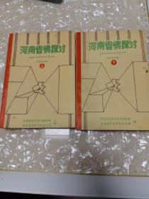 河南省情探讨 上下册（1985年一版一印）