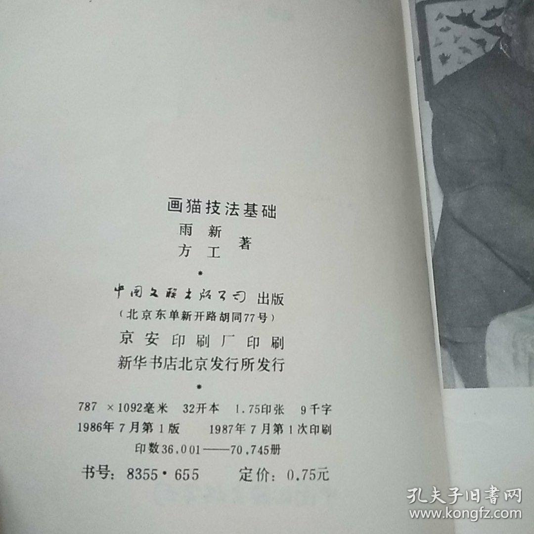 画猫技法基础_雨新 方工_孔夫子旧书网
