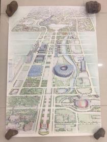 彩铅画—奥运村全图