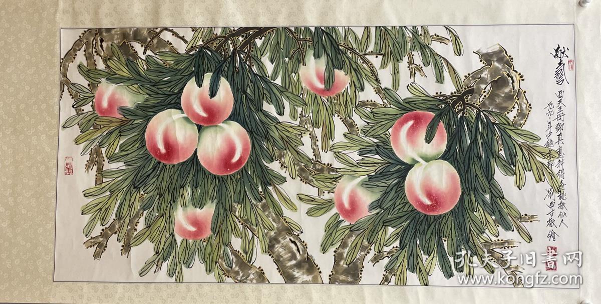 献寿刘西古九寿桃