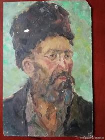 新疆油畫維吾爾老人新疆名家油畫