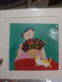 纯手绘  重彩人物 小画片