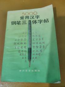 5000常用汉字钢笔三体字帖
