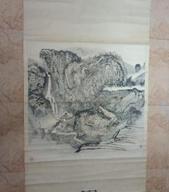 浙江籍著名画家、苏州国画院院长吴养木（吴䍩木，1921～2009）国画山水