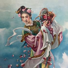 天女散花，印刷样张