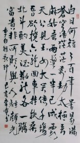 三尺整张行书作品50厘米X100厘米毛笔手写 标价即为实价 古诗 李白短歌行