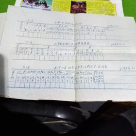 1980大队80年小麦现金分配办法表