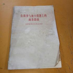 在战争与和平问题上的两天路线
