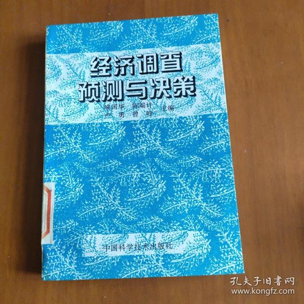 经济调查预测与决策喻国华 著/ 中国科学技术出版社/ 1995寻梦阁