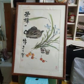 国画 茶禅一味（65*42）画工老道