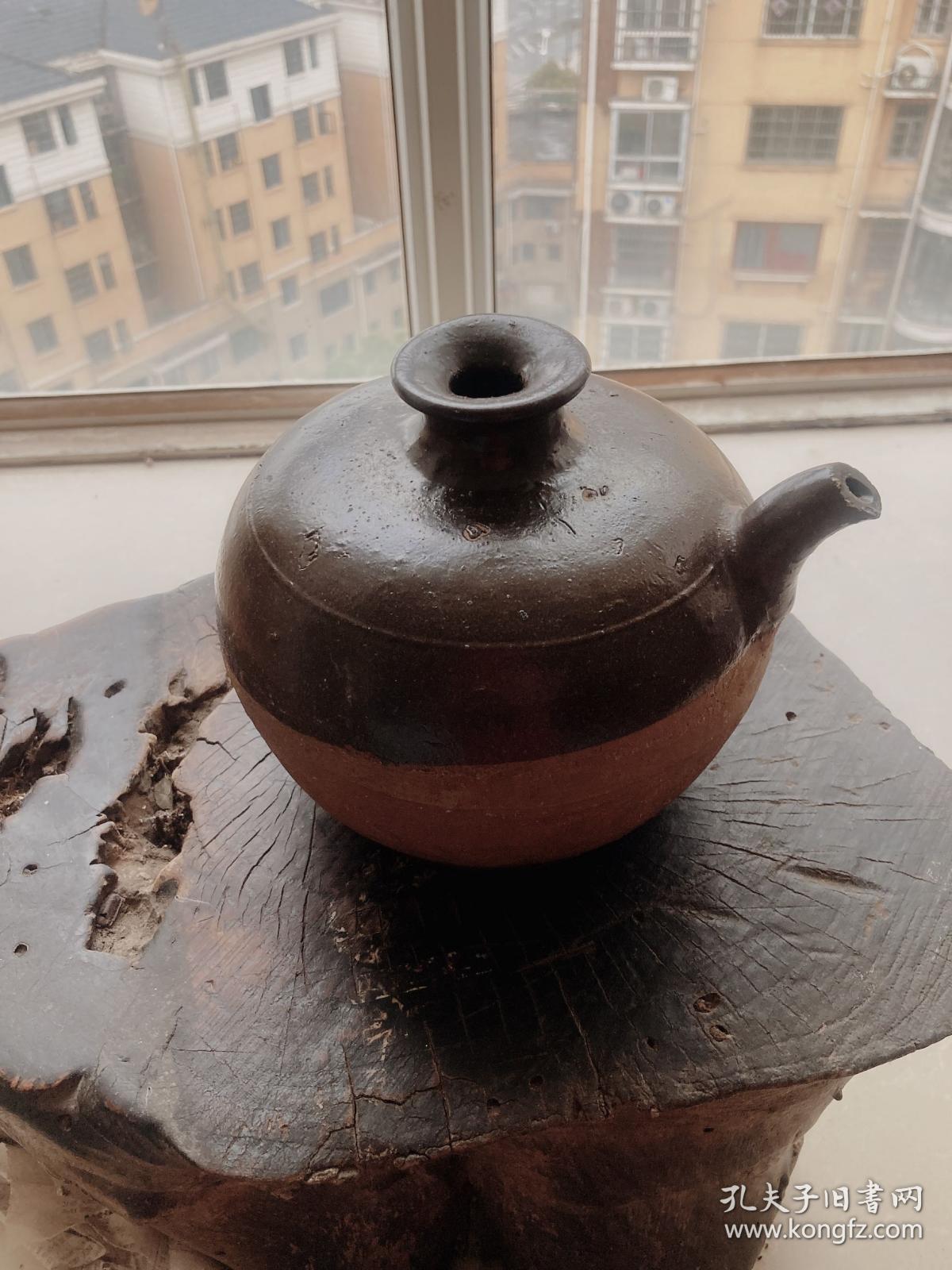 晚清民国陶酒壶