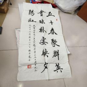杨书龙少将书法大中堂，看图，品相自订！