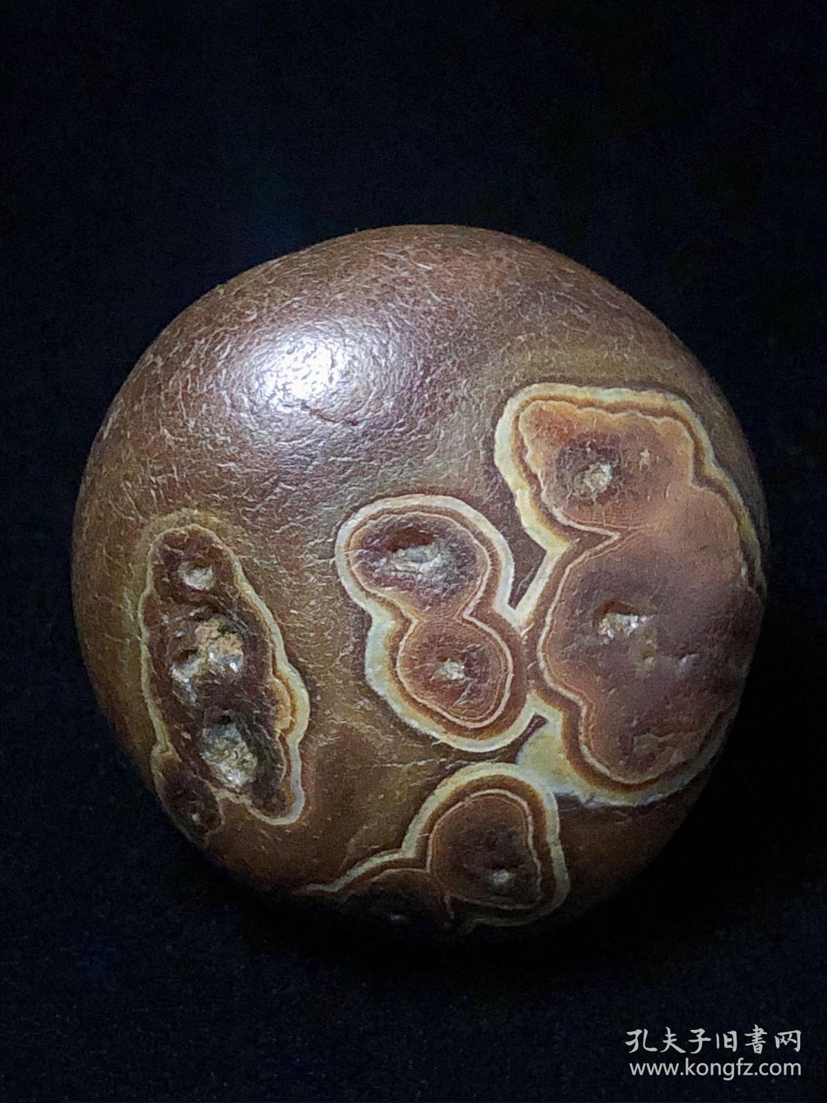 天然象形马达加斯加水冲玛瑙天然奇石手把件纹理自然包浆温润